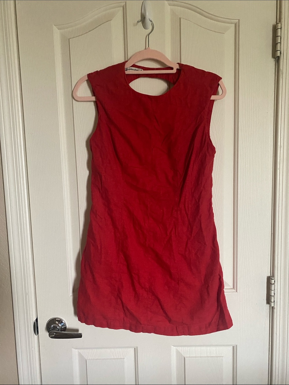 Linen mini dress